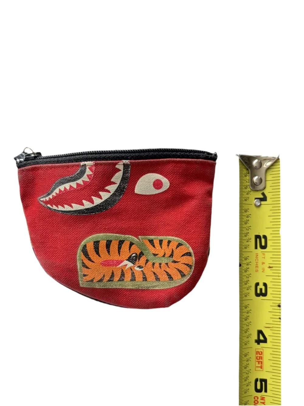 RARE Vintage 2009 BAPE Tiger Shark Coin Pouch